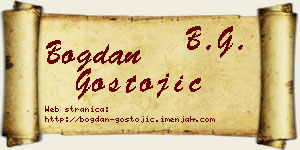 Bogdan Gostojić vizit kartica
